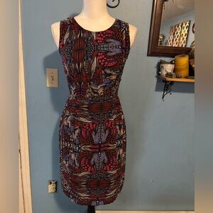 Japna, Colorful, Fitted, Mini Dress